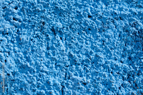 Blue plaster texture - blue wall background