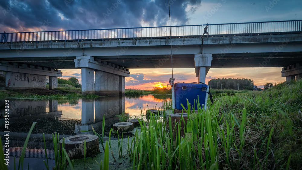 Fototapeta premium Street fishing