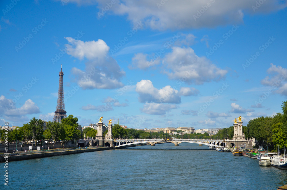 alexander the third bridge in paris, france