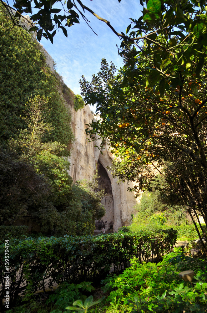 Archaeological Park of Neapolis, Sicily, cavern of Dionysus