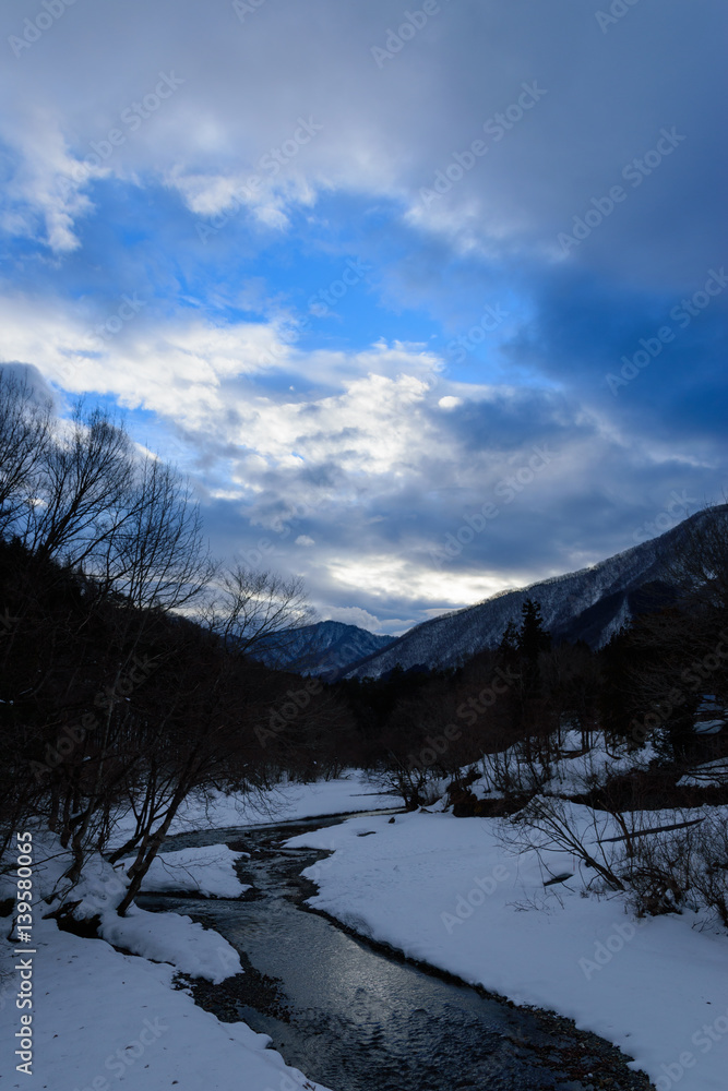 栃木　日光　冬の湯西川