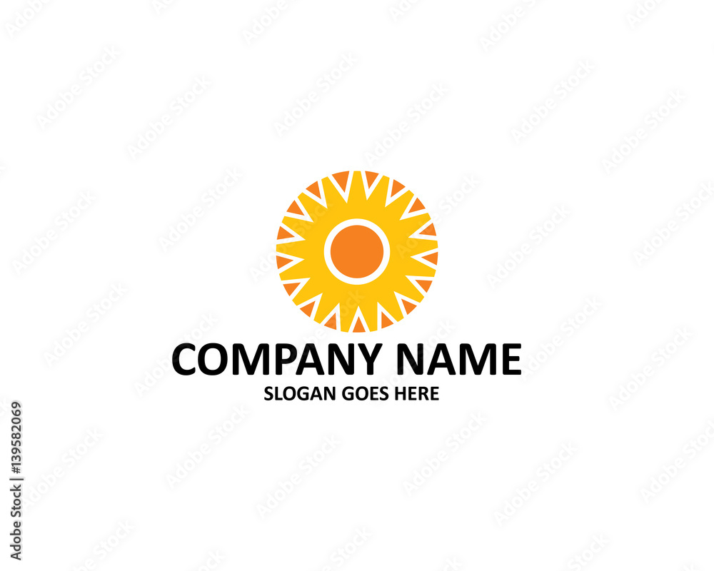 Fototapeta premium Sun Logo