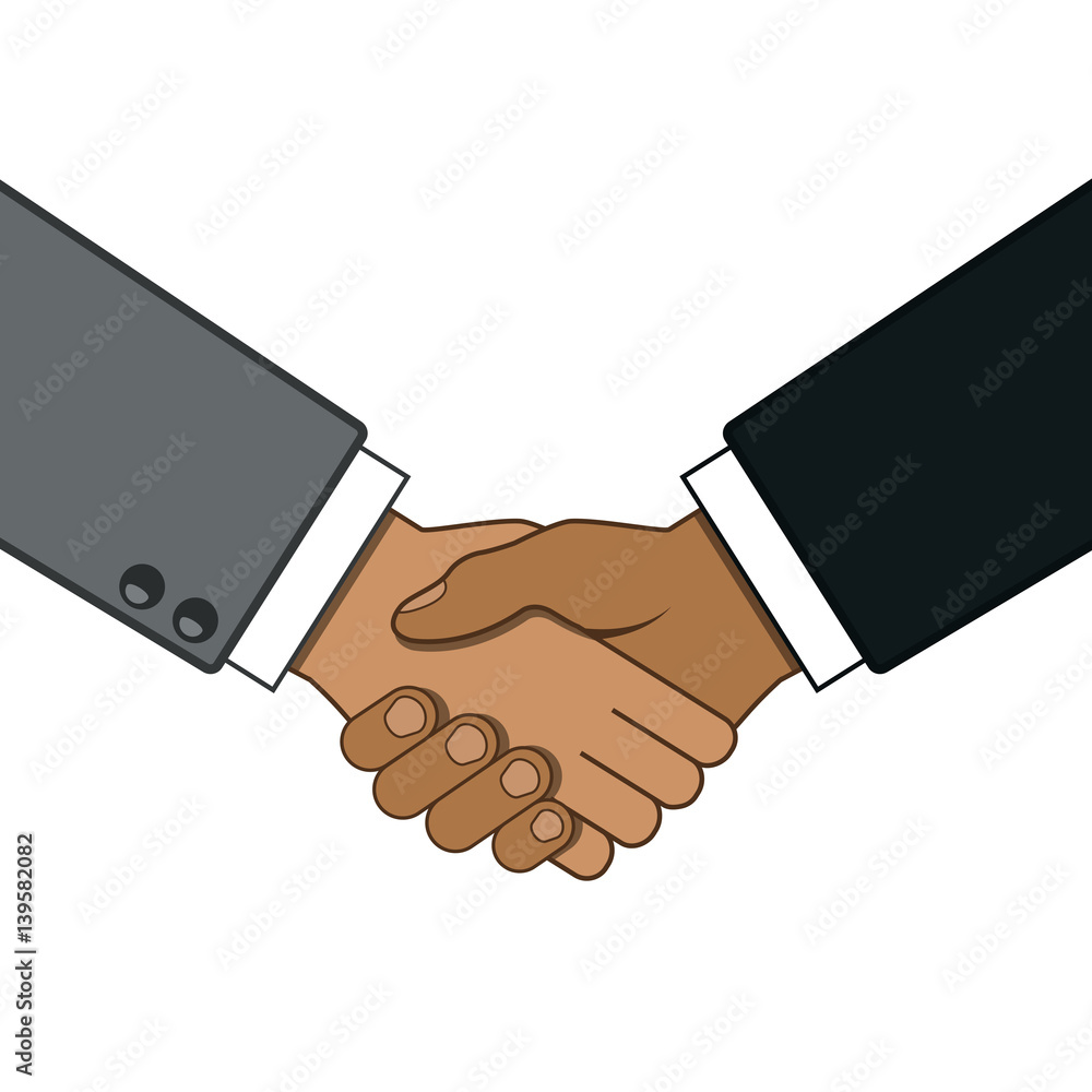 Shaking hands business vector illustration. Shaking hands business vector illustration.