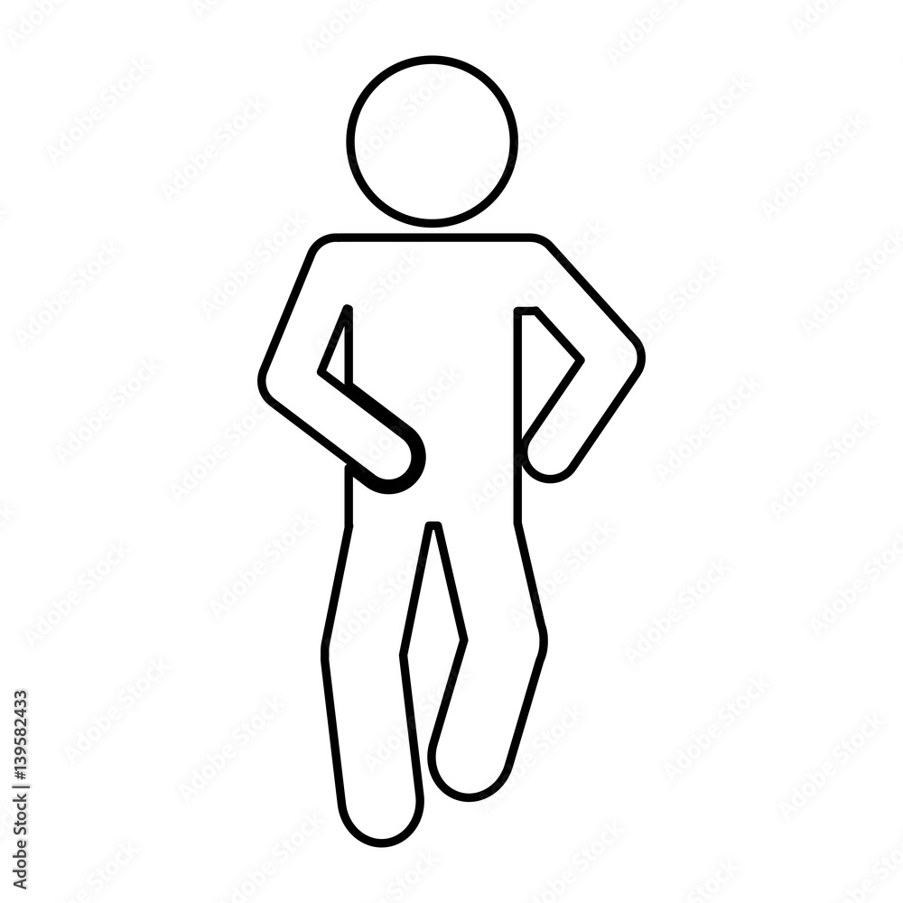 figure human silhouette running vector illustration design figure human silhouette running vector illustration design