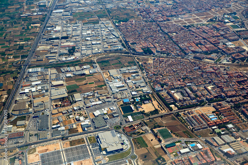 Massanassa and Catarroja villages aerial photo