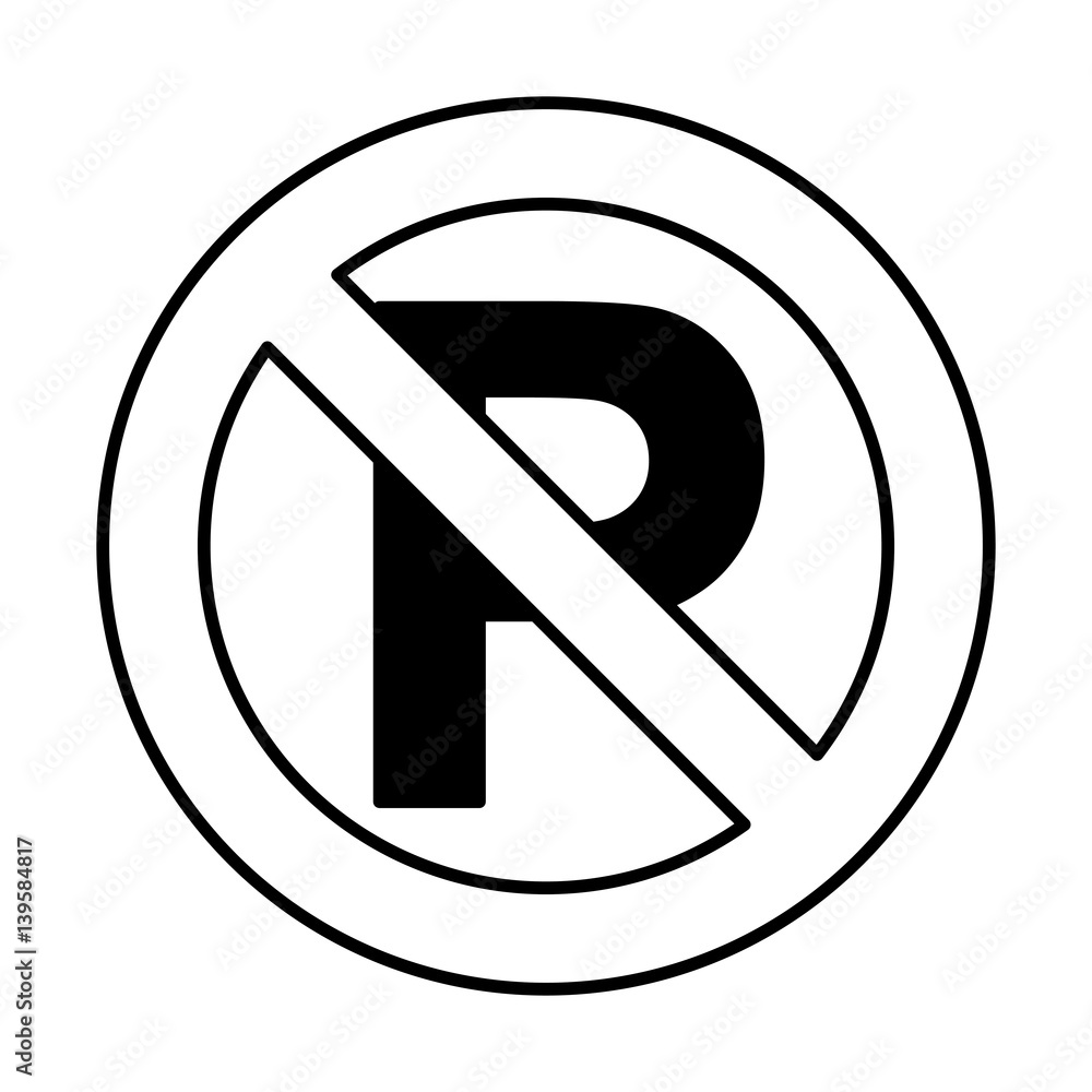 dont parking traffic sign vector illustration design dont parking traffic sign vector illustration design