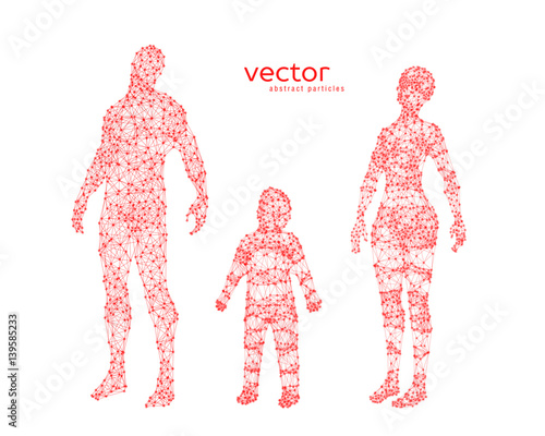 Abstract vector illustration of family.