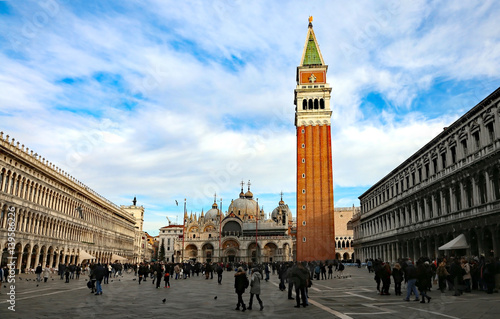 Venicey Piazza San Marco with the Basilica in Italy © ChiccoDodiFC