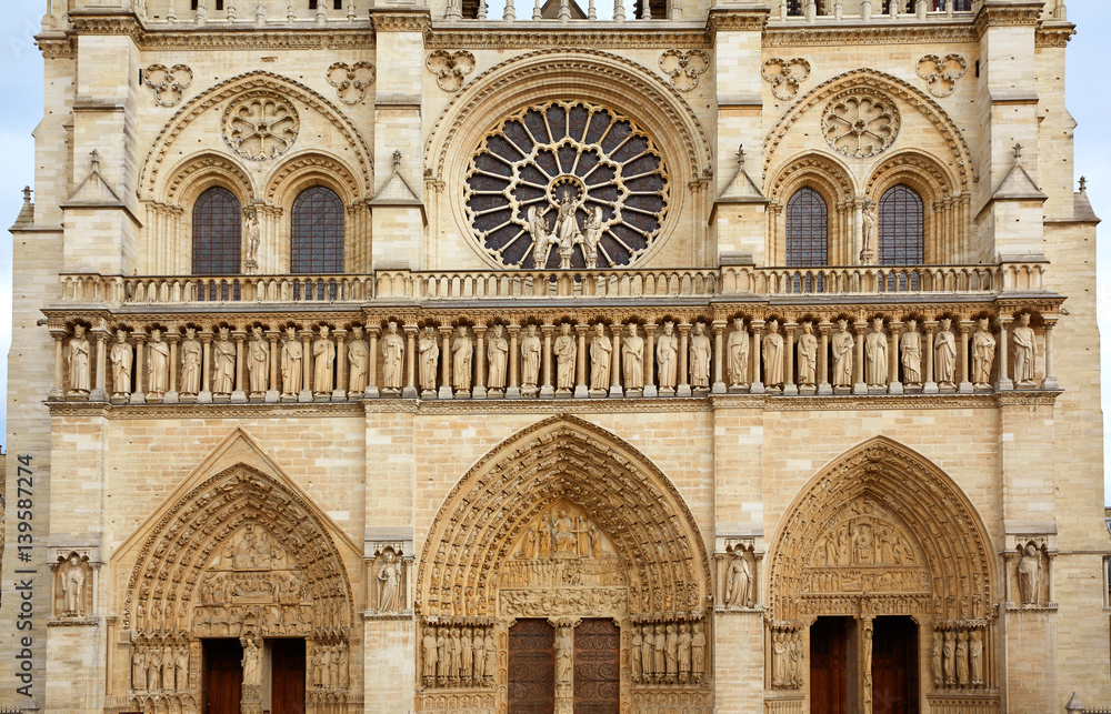 Notre Dame cathedral in Paris France