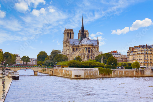 Notre Dame cathedral in Paris France © lunamarina