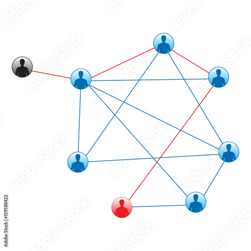 Network vulnerability illustration. 