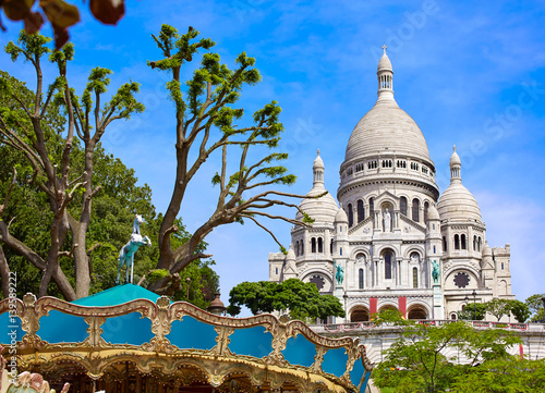 Sacre Coeur Basilique in Montmartre Paris фототапет
