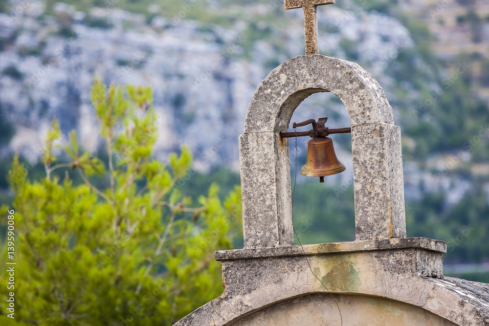 Cemetery of village Selca on the island of Hvar in Croatia Cemetery of village Selca on the island of Hvar in Croatia
