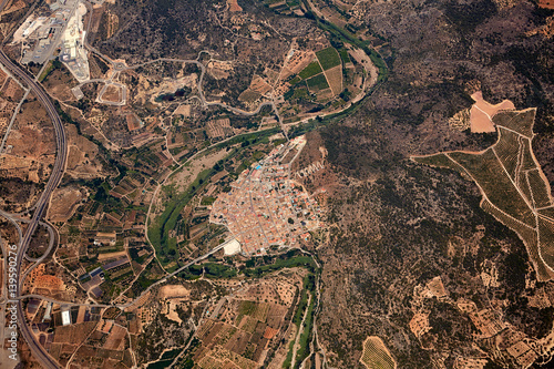 Sot de Ferrer Aerial village of Castellon Spain photo