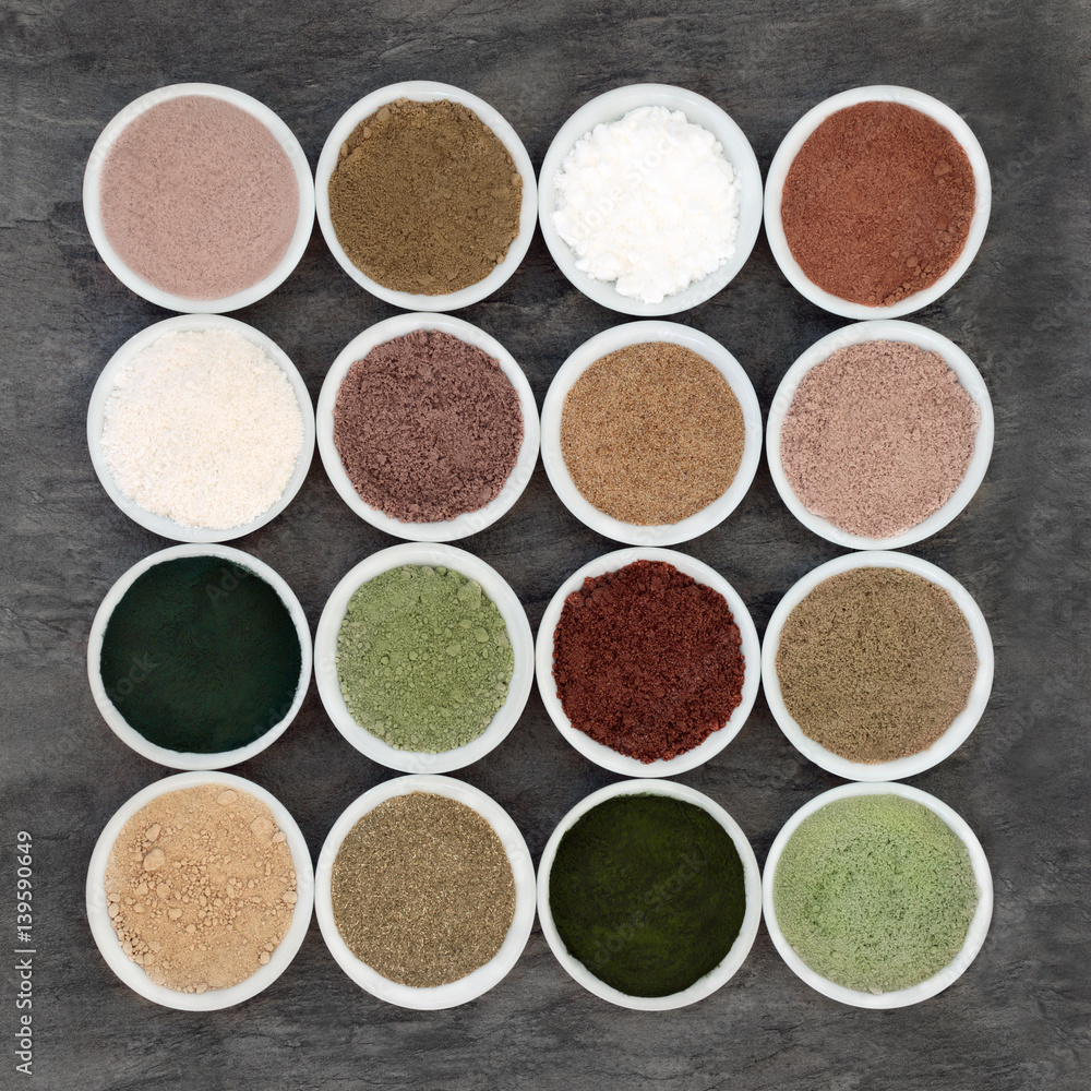 Fototapeta premium Body Building Supplement Powders
