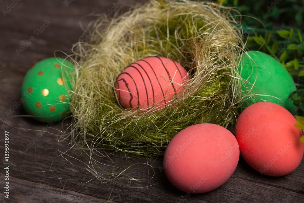 Fototapeta premium Easter eggs.