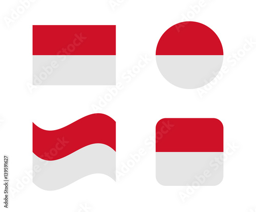 Free Download set 4 flags of monaco - GFXLoad