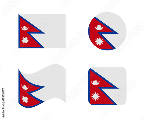 Free Download set 4 flags of nepal - GFXLoad