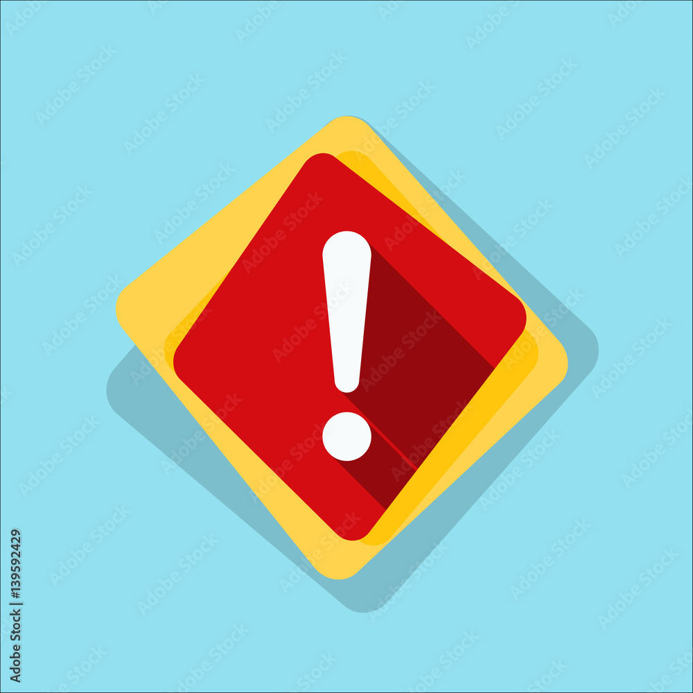 Exclamation Danger sign illustration Exclamation Danger sign illustration