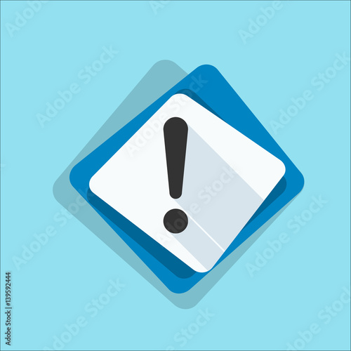 Exclamation Danger sign illustration