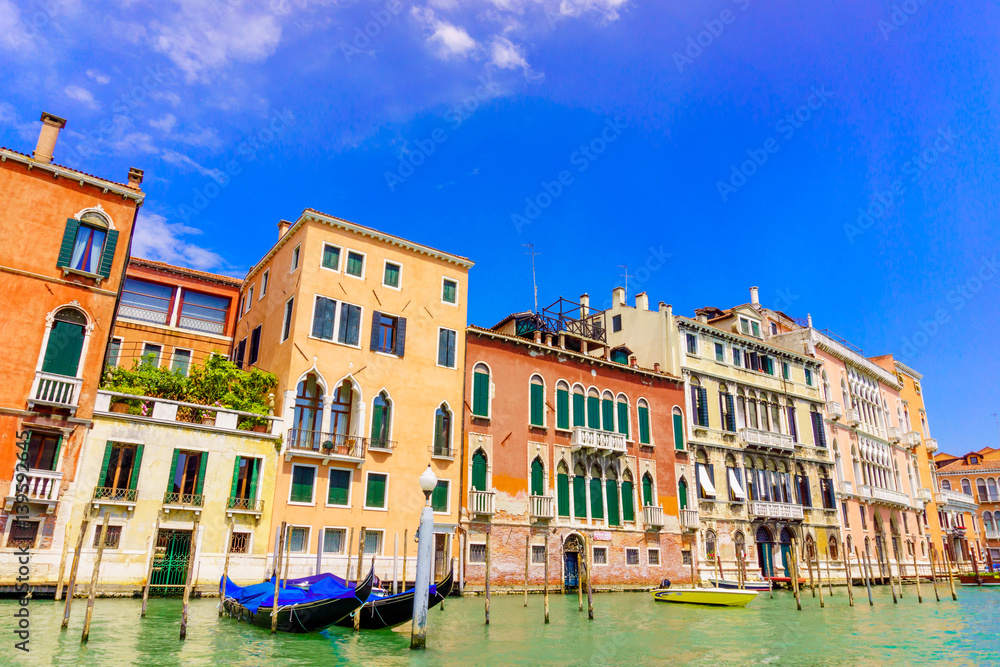 Grand Canal in Venice, Italy. Venice landmark
