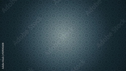 Eastern style islamic animated pattern looped background