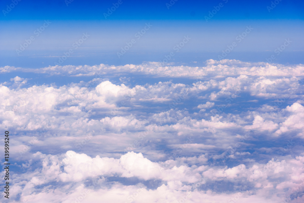 cloudscape background view from airplane Windows cloudscape background view from airplane Windows