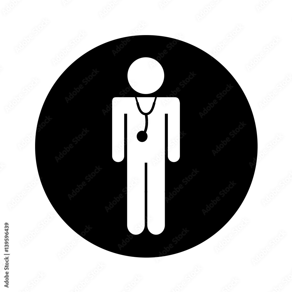 professional doctor silhouette figure vector illustration design professional doctor silhouette figure vector illustration design