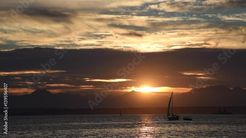 Sailboat Olympic Sunset