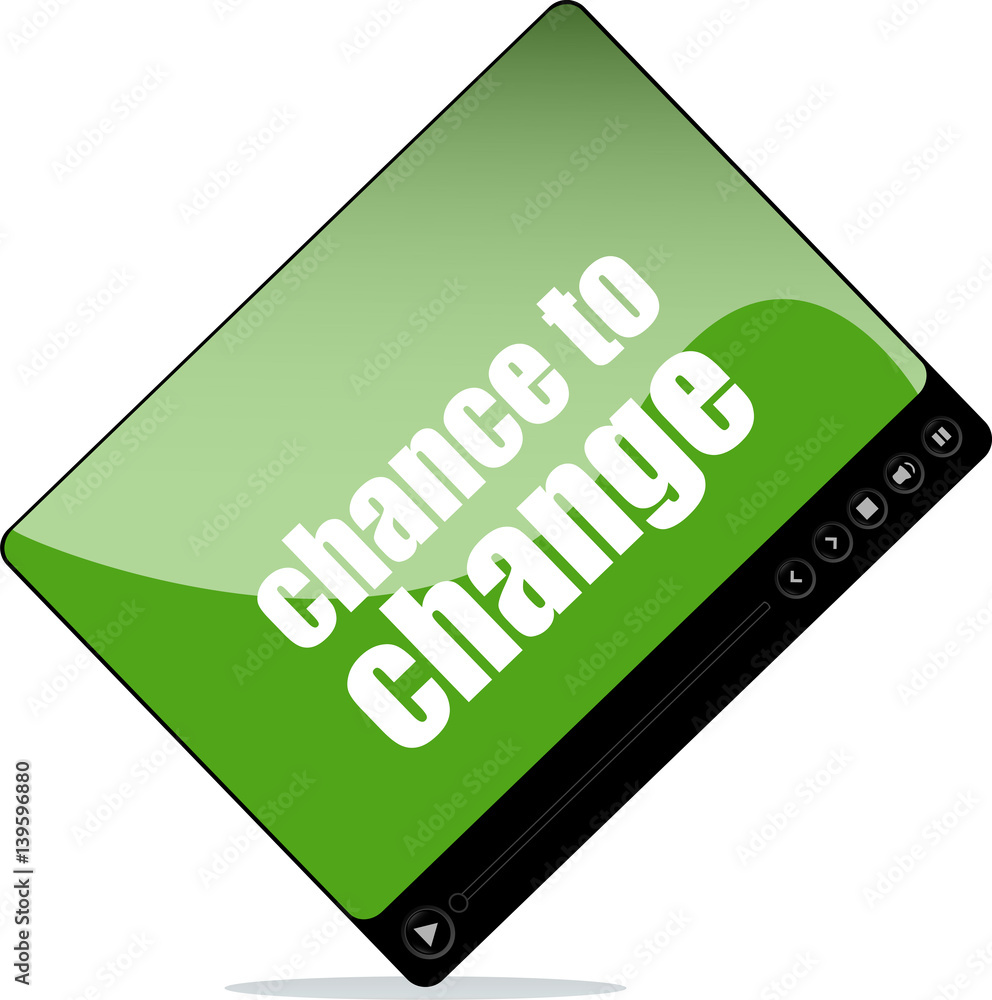 Video media player for web with chance to change words Video media player for web with chance to change words