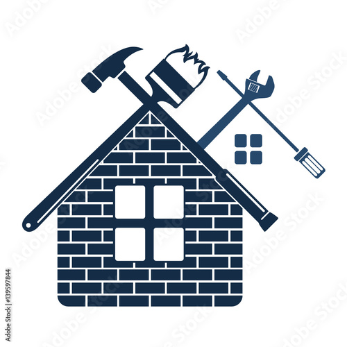 Repair and maintenance of home symbol