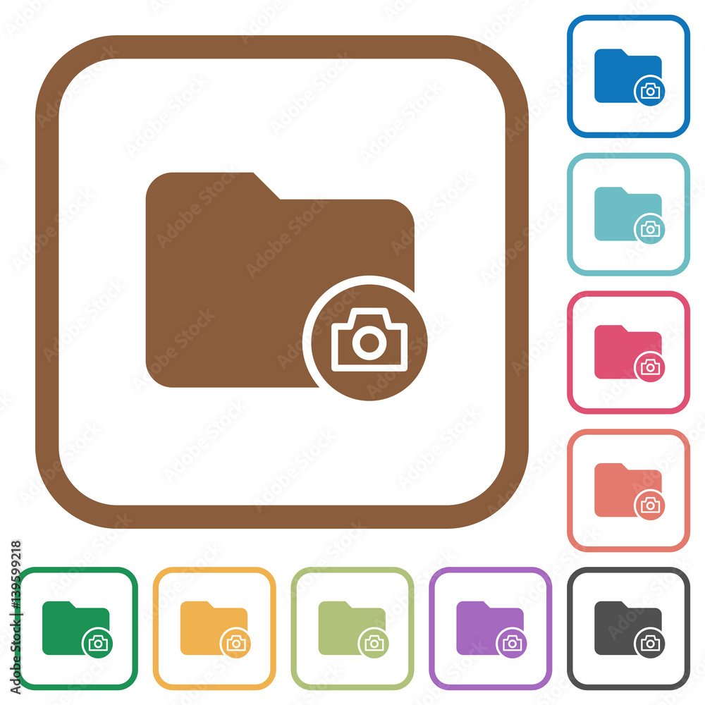Directory snapshot simple icons Directory snapshot simple icons
