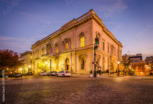 The George Peabody Library, in Mount Vernon, Baltimore, Maryland.