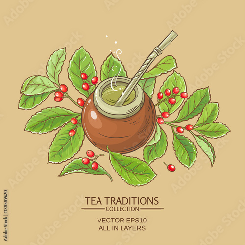 mate tea in calabash