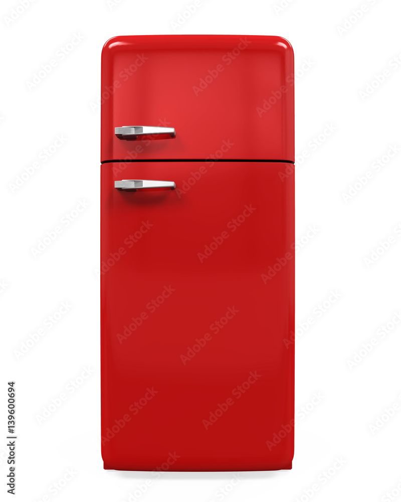 Retro Refrigerator Isolated Retro Refrigerator Isolated