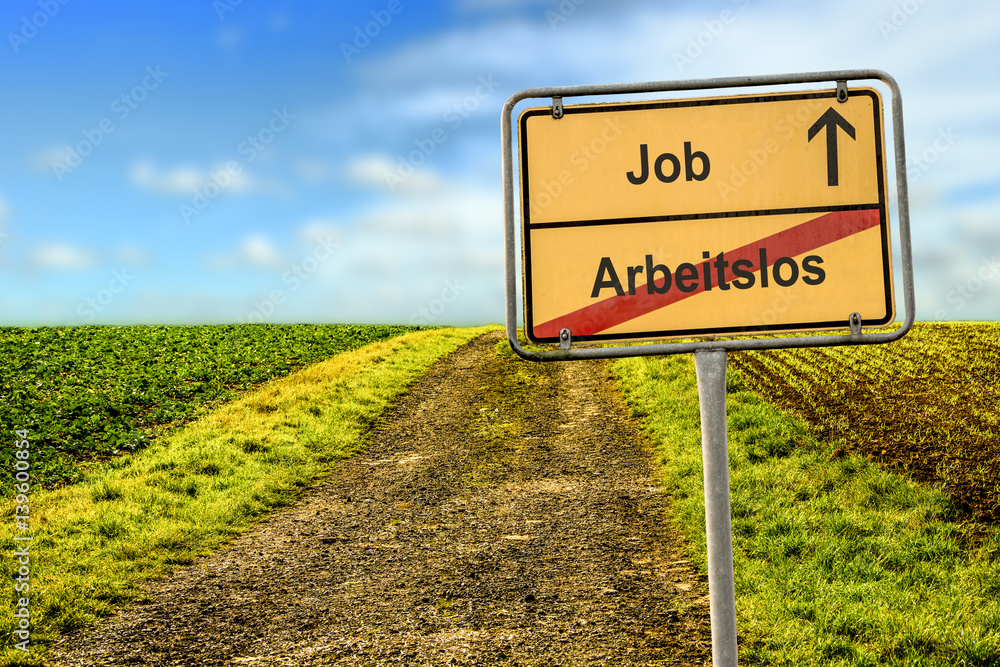 Obraz premium Schild 177 - Job