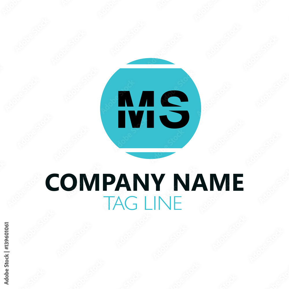 MS Letter Logo Design