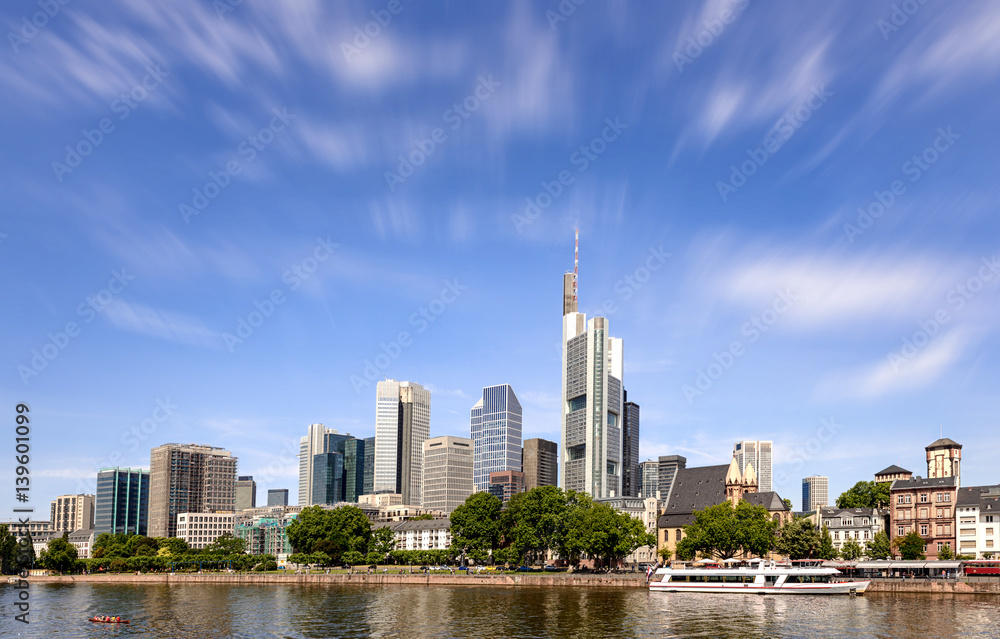 Obraz premium Skyline of Frankfurt, Germany
