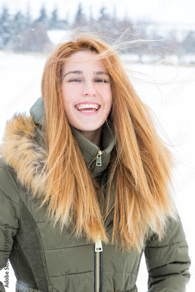 Girl in the snow Girl in the snow