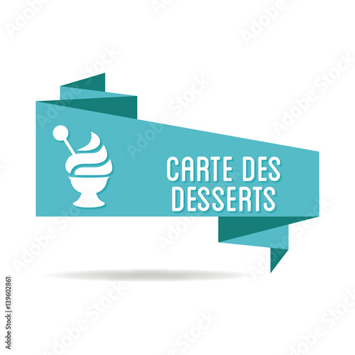 Logo carte des desserts.