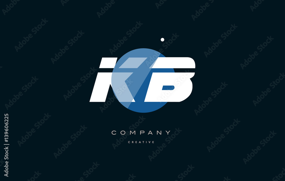 kb k b blue white circle big font alphabet company letter logo kb k b blue white circle big font alphabet company letter logo