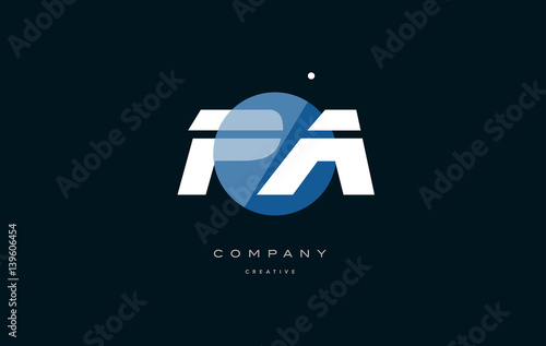 pa p a  blue white circle big font alphabet company letter logo