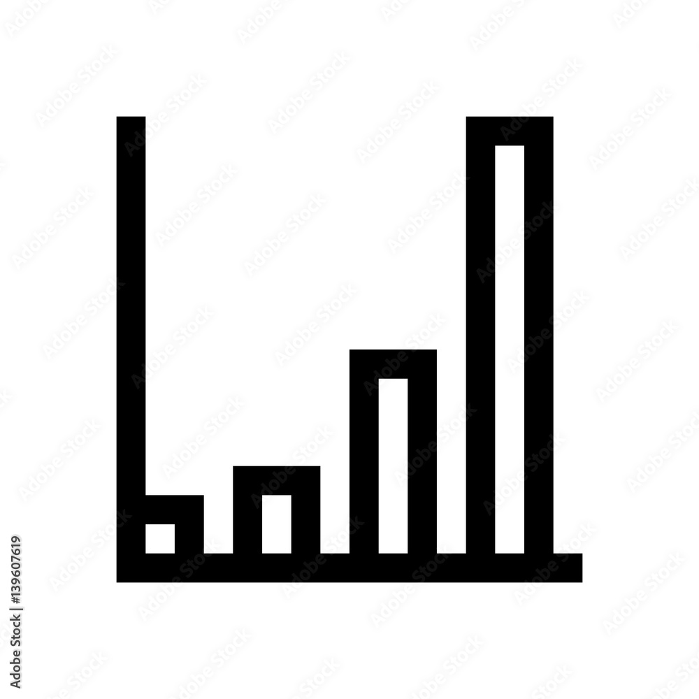 Chart, graphic mini line, icon