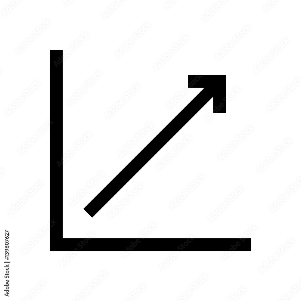 Chart, graphic mini line, icon Chart, graphic mini line, icon