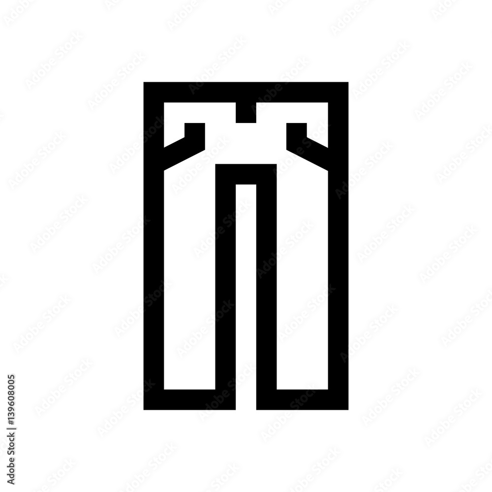 Dress mini line, icon