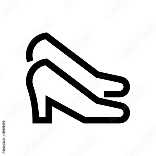 Shoes mini line, icon