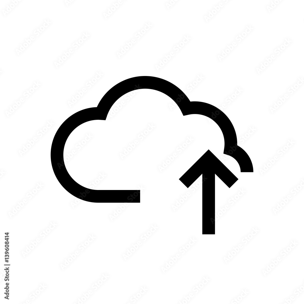 Cloud mini line, icon Cloud mini line, icon