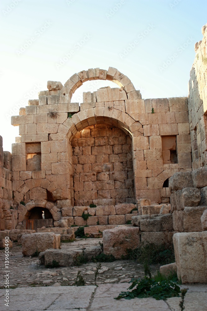 Ruins of ancient city Jerash in Jordan, Middle East