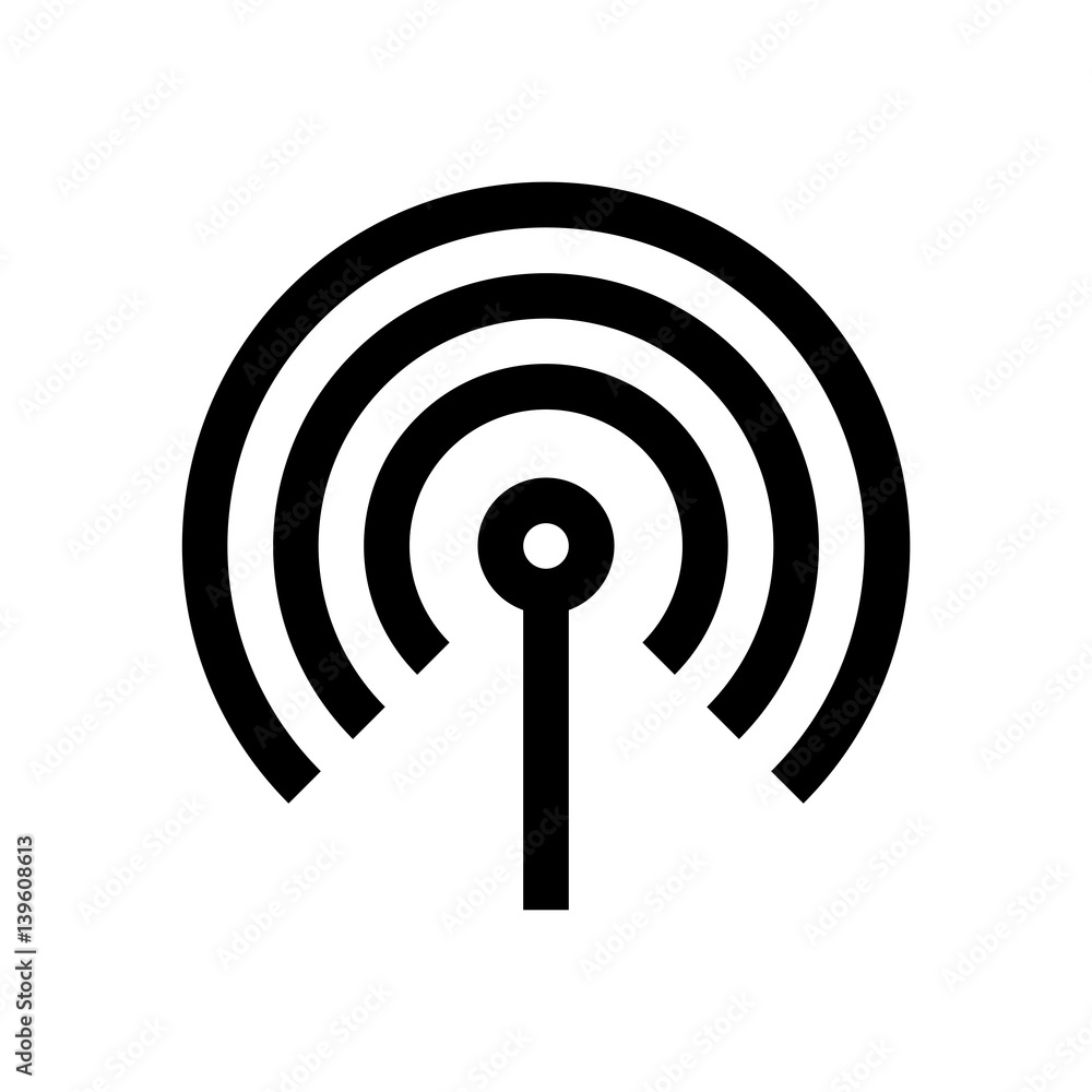 Wireless connection mini line, icon Wireless connection mini line, icon