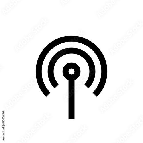 Wireless connection mini line, icon
